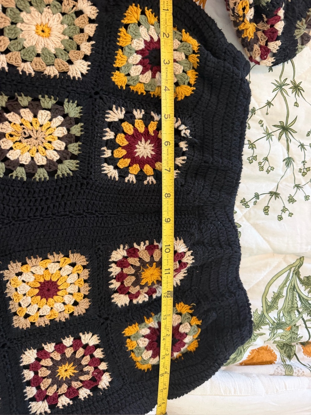 Free People Crochet Patchwork Cardigan Sweater & Pants 2 piece set NWT - Picture 5 of 6